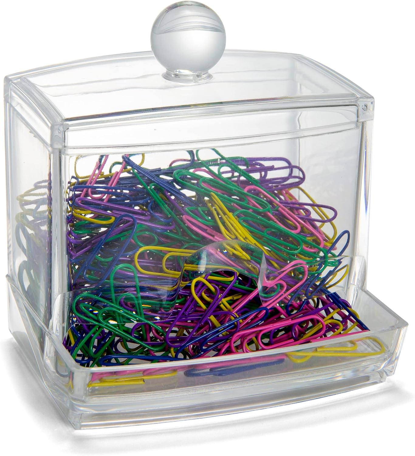 Soporte autodispensable 250 clips papel colores surtidos