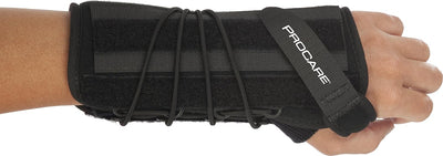 Muñequera Quick-Fit izquierda talla única negro