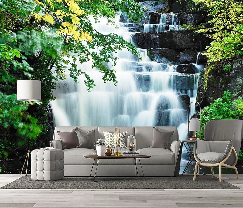 Papel pintado paisaje cascada 160x108" no adhesivo