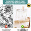 Organiz. joyas pared 30 ganchos roble blanco
