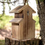 Casa pájaros anidable al aire libre fácil abrir marrón