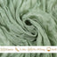 Camino mesa muselina verde salvia 10ft estilo bohemio