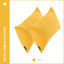 2 Almohadas Lumbares Impermeables 12x20" Color Amarillo