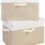 Cajas almacenamiento con tapas decorativas 2 pzas