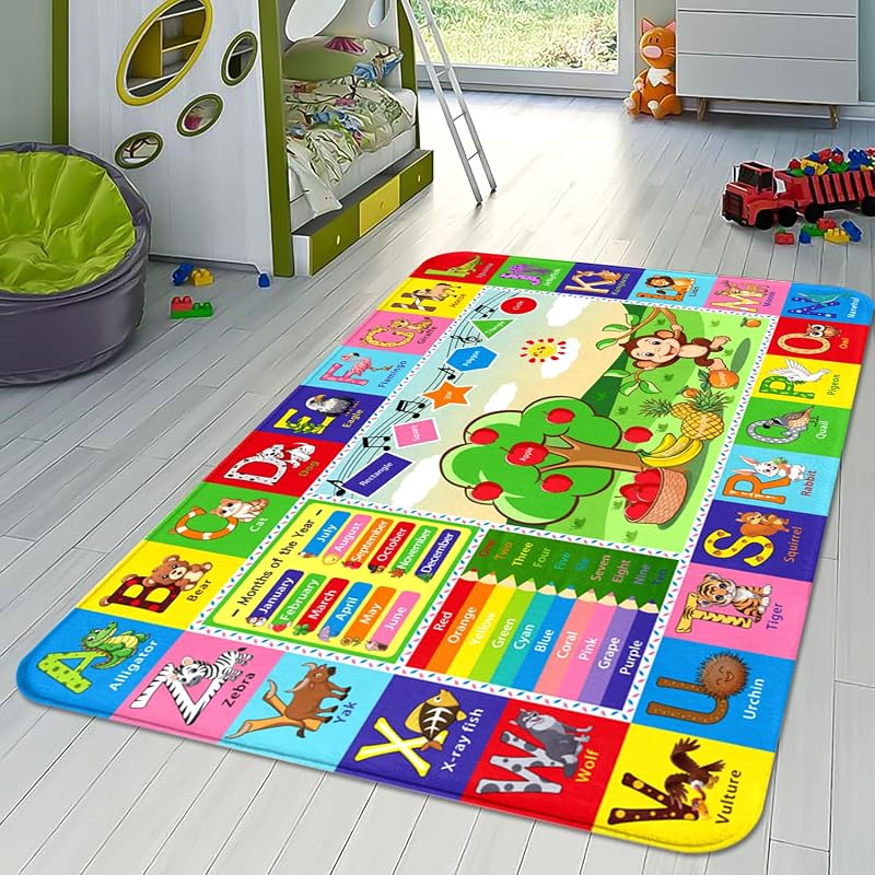 Alfombra ABC educativa para niños dormitorio sala bebé