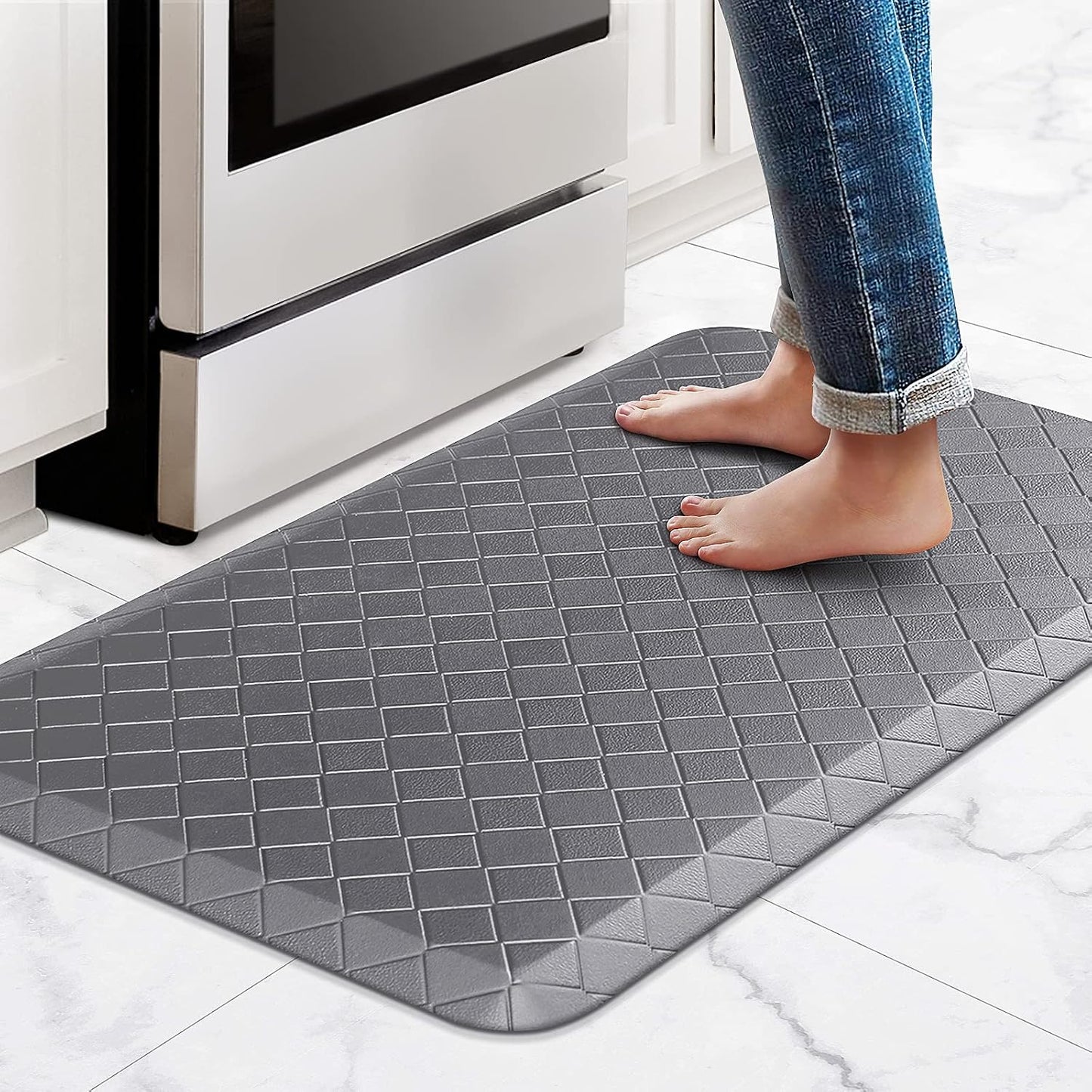 Alfombra cocina acolchada anti-fatiga 17.3x28 antiderrap