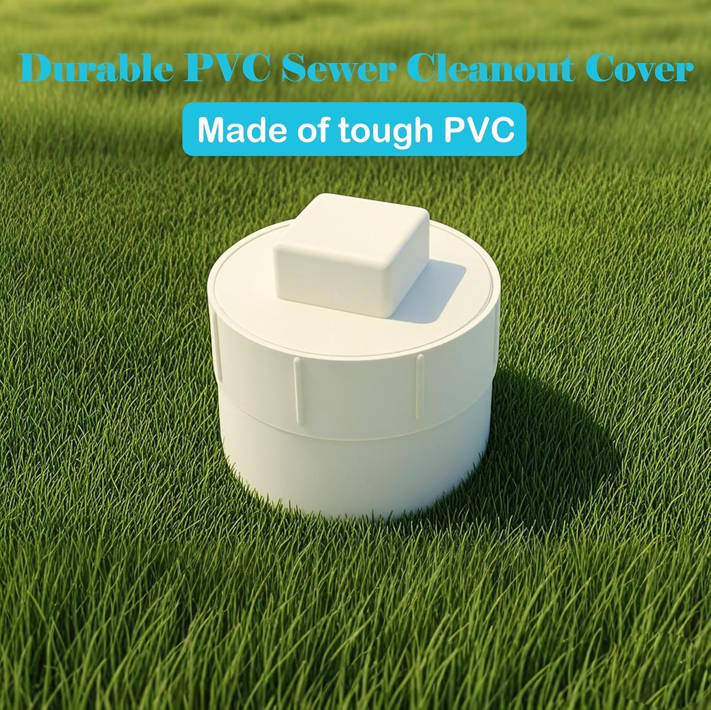 Tapa limpieza alcantarillado PVC 4" jardín RV
