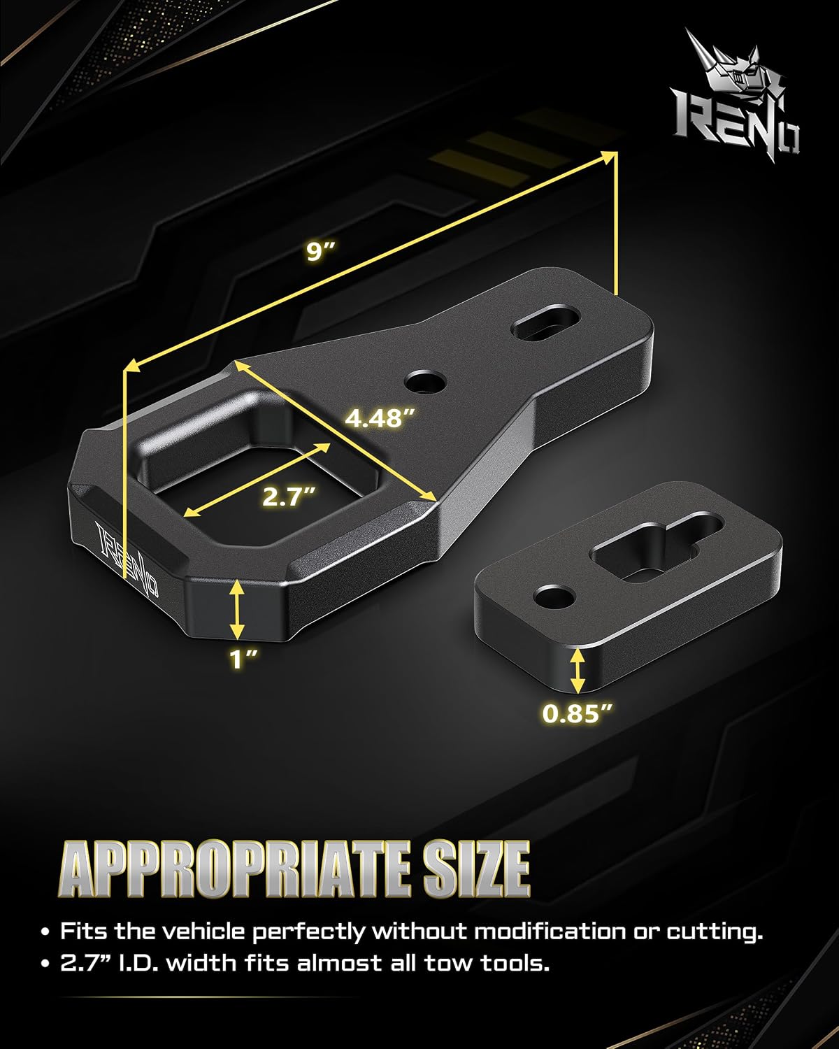 Ganchos arrastre frontal aluminio comp Tundra RS145
