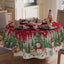 Mantel redondo navideño con muñeco de nieve 60x60 lavable
