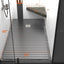Kit banco ducha esquina flotante 17x17x24"