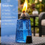 3 Antorchas Vidrio Citronela 16oz Azul Cobalto Terraza