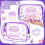 8 Bolsas Maquillaje Pijama Fiesta Spa Impermeables Morado