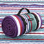 Manta picnic 80x60" impermeable plegable 3 capas rojo