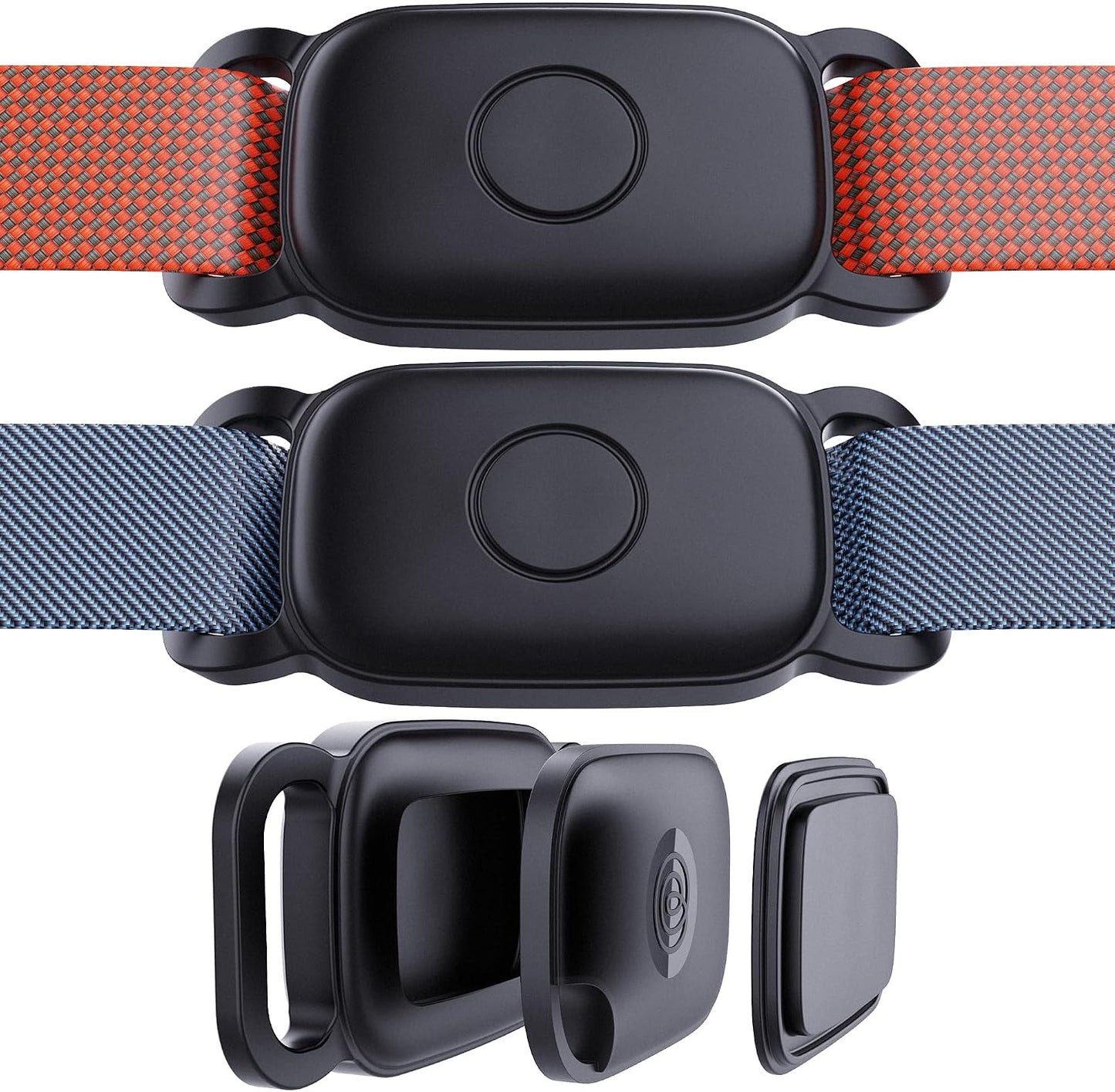 Soporte Tile Life360 Pro 2 pzas collar perro negro