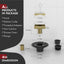 Drenaje ducha 4pulg rejilla acero inox CUPC dorado