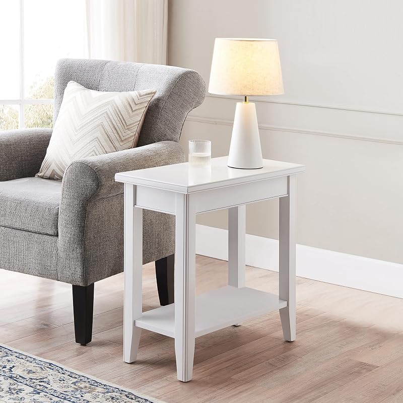 Mesa auxiliar madera maciza 24x12" para sala