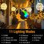 Bolas luz navidad 7.87pulg colgantes exterior 11 modos