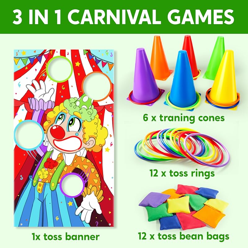 31 Juegos 3en1 para Niños Interior y Exterior
