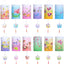 12 Linternas de Papel Colgantes Multicolores para Fiesta
