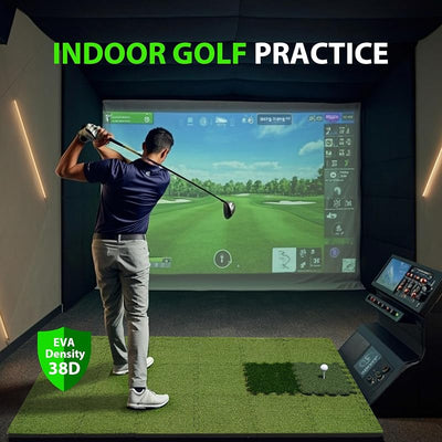 Carpeta de golf Tri-Turf con base EVA para simulador