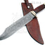 Cuchillo Bowie 18" estilo cocodrilo cuero para hombres