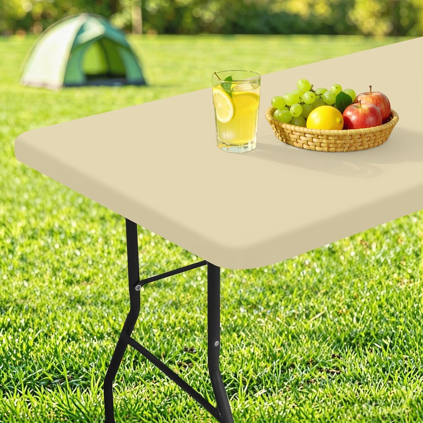 Mantel rectangular plegable 30x60pulg impermeable poliéster