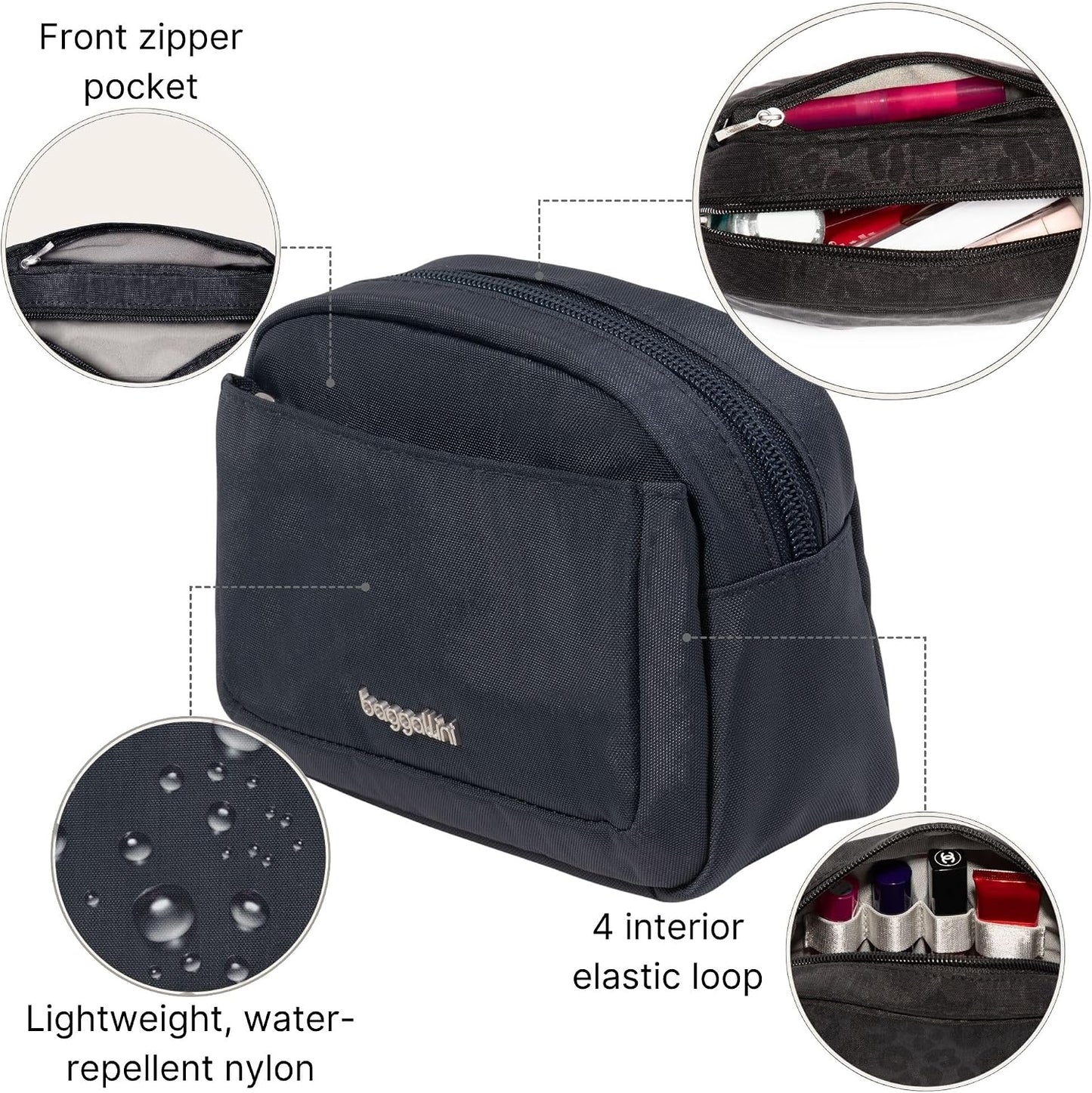Bolsa maquillaje viaje organizadora ligera mujer