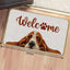 Tapete Basset Hound entrada casa 30x17"