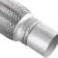 4 Tubos Escape Flexibles Acero Inox 2x6x10"