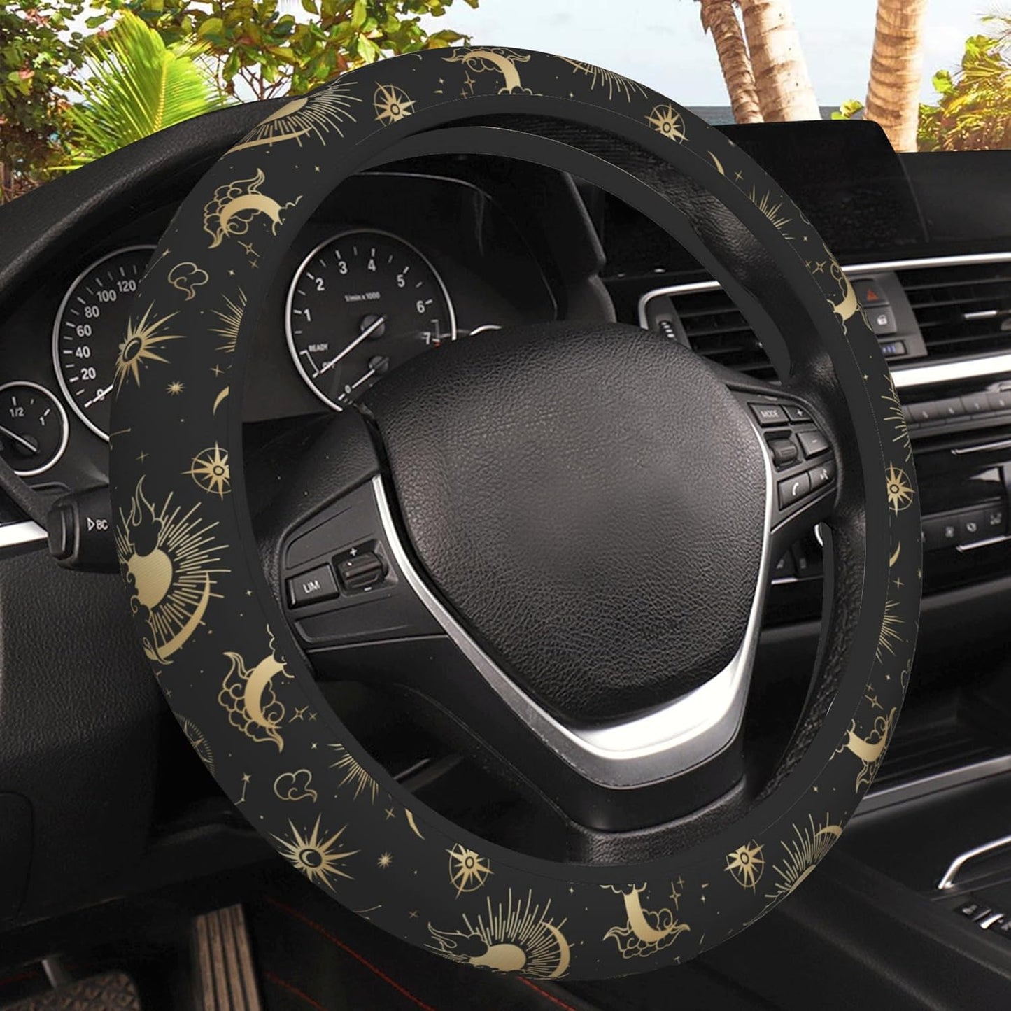 Funda volante antiderrap con nubes 38cm universal