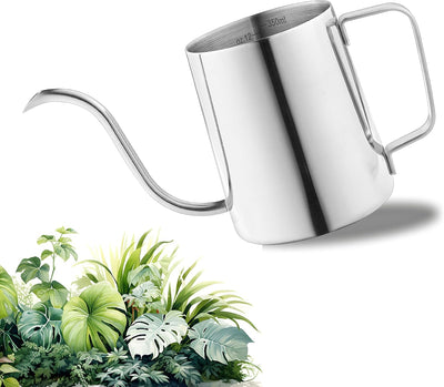 Regadera acero inox 12oz boquilla larga para plantas