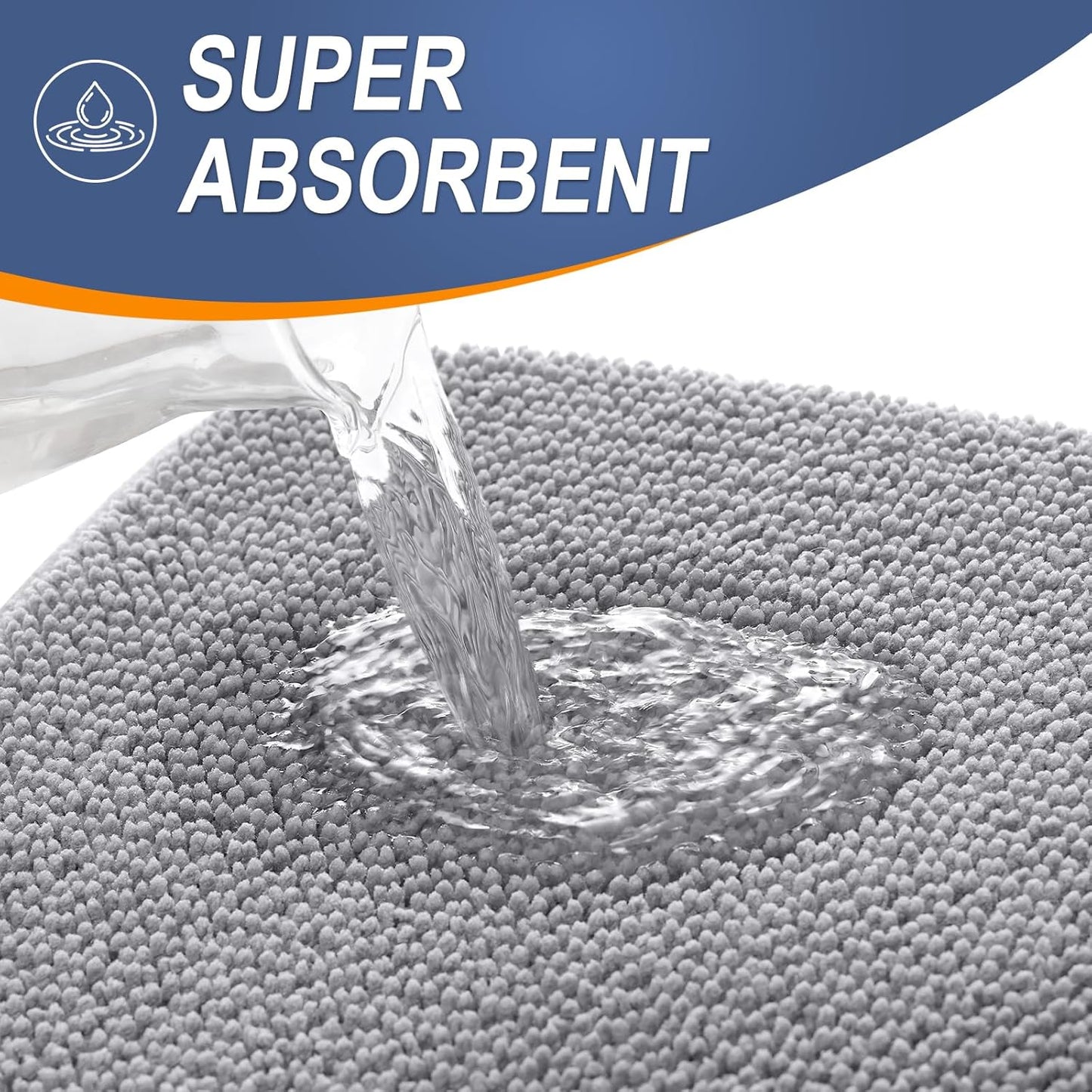 Alfombras baño forma U 24x20pulg espuma viscoelástica