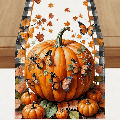 Camino mesa otoño cuadros búfalo 13x72pulg decoración hogar