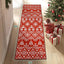Alfombra pasillo navidad 2x6ft antiderrap suave pelo bajo