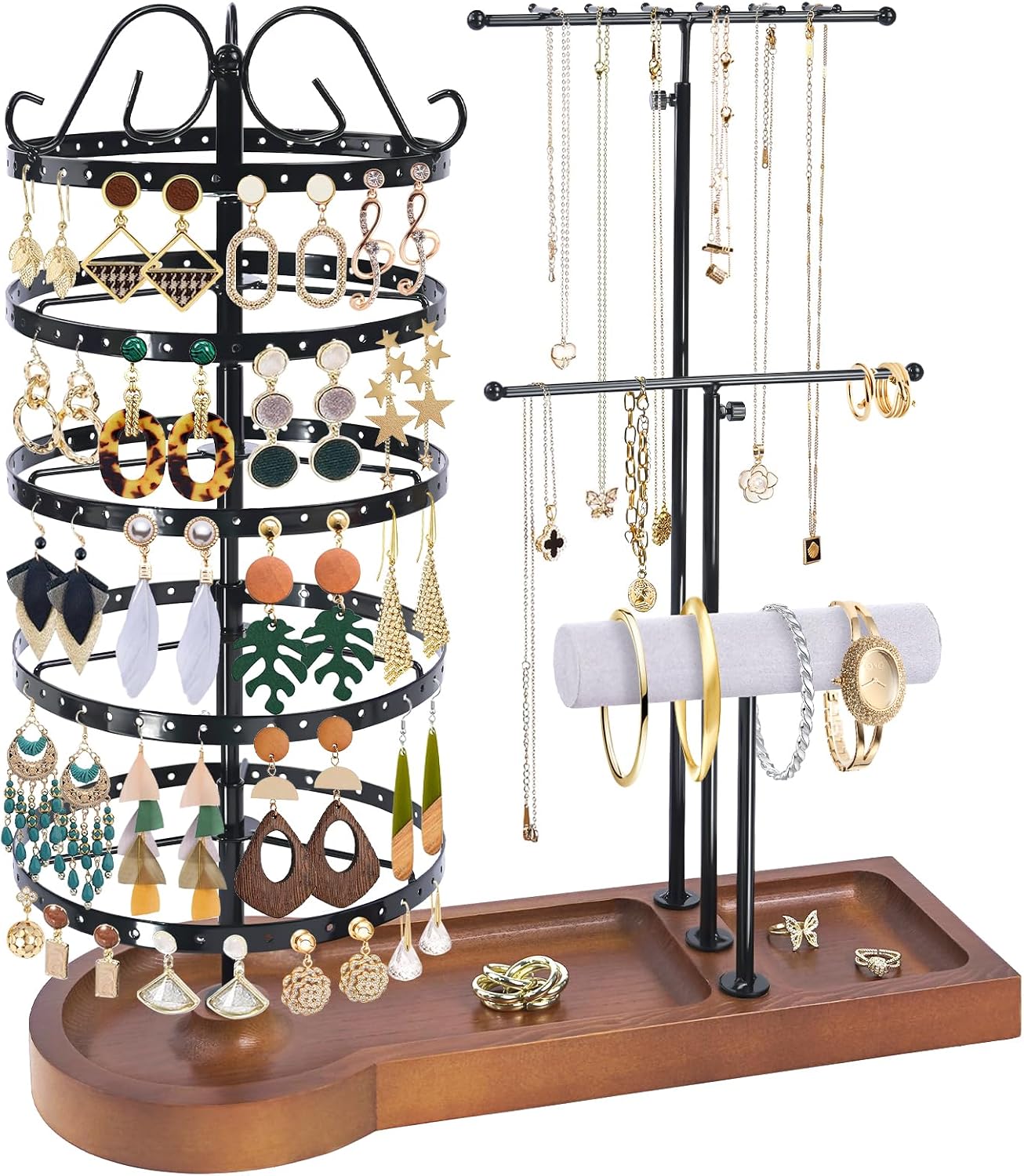 Soporte organiz. joyas multifuncional ajustable