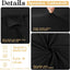 Set 3 manteles 6ft negro para mesas plegables