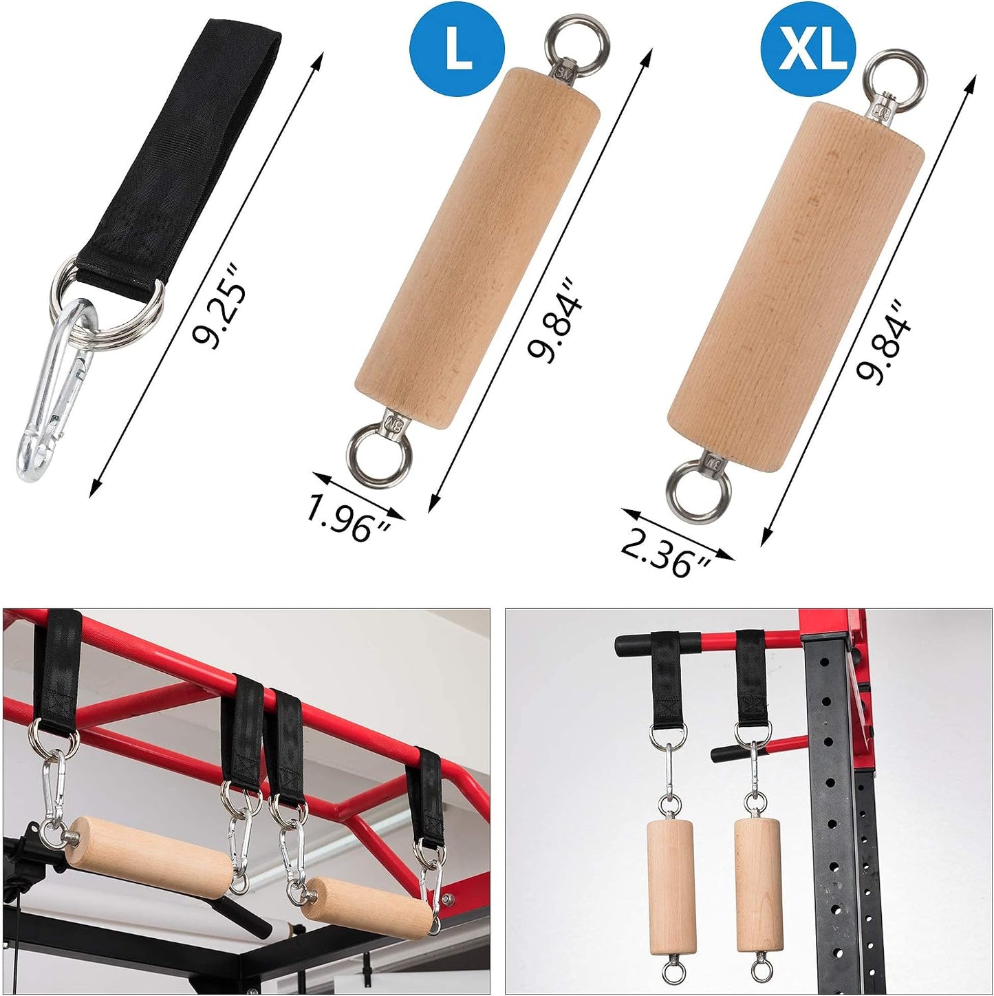 Set agarres madera entrenamiento escalada roca asas cuerda