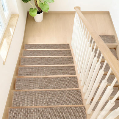 Peldaños escalera madera 8x30pulg beige para niños ancianos