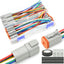 Set 6 conectores eléctricos impermeables 6 pines para auto
