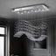 Candelabro rectangular de cristal colgante