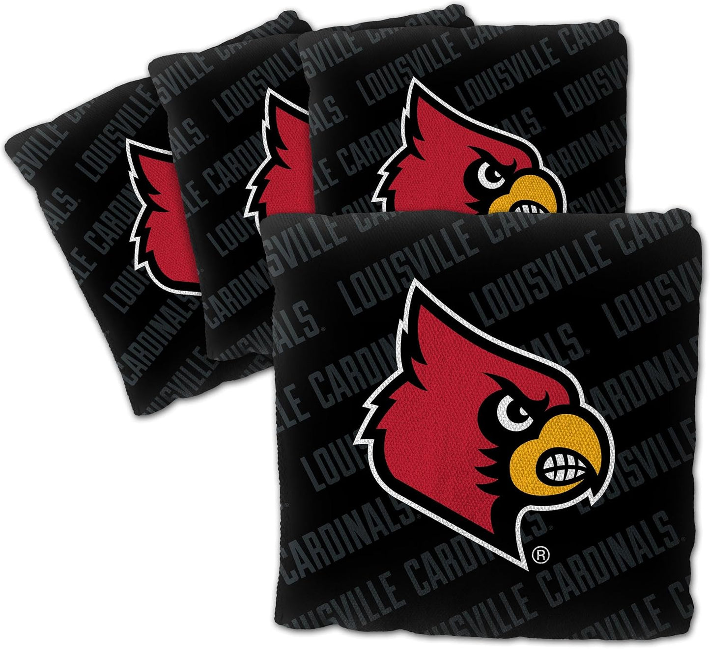 Juego 4 bolsas Cornhole NCAA 6x6pulg 16oz USA