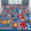 Alfombra set niños diseño ciudad 150x100cm antiderrap