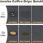 Tapete café 11.8x19.6pulg secado platos goma antiderrap