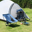 Mesa plegable ultraligera para mochileros camping playa azul