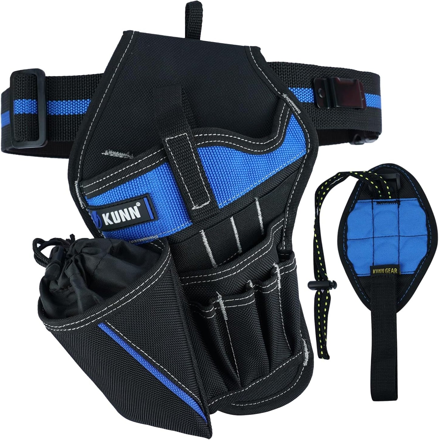Set fundas taladro zurdos 3en1 cinturón magnético negro