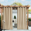 2 Cortinas opacas impermeables 84x108" beige