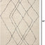 Alfombra área 5'3"x7'6" marfil/carbón