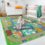 Alfombra coches tráfico infantil 7x9ft antiderrap