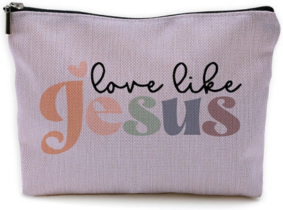 Bolsa maquillaje cristiana regalo mujer púrpura