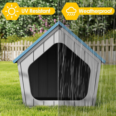 Casa para perros pequeños interior y exterior resistente